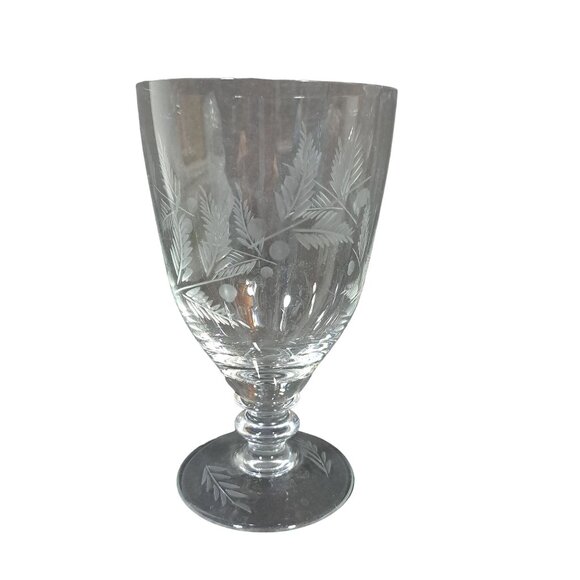 Electra Arcadia Iced Tea Footed Hand Blown Discontinued Glass Goblet Water Wine - Picture 1 of 13